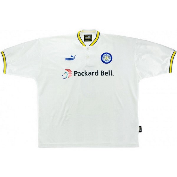 Tailandia Camiseta Leeds United 1ª Retro 1997 1998 Blanco